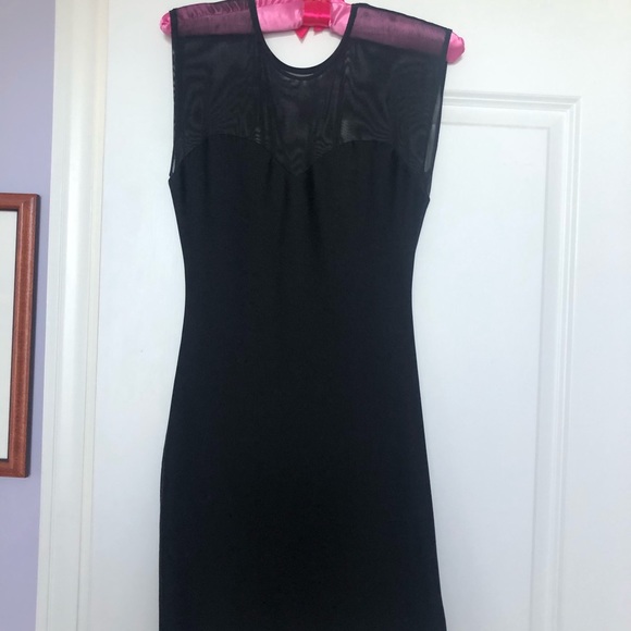 mesh vacation dress Women's Black Mesh Maxi Dress